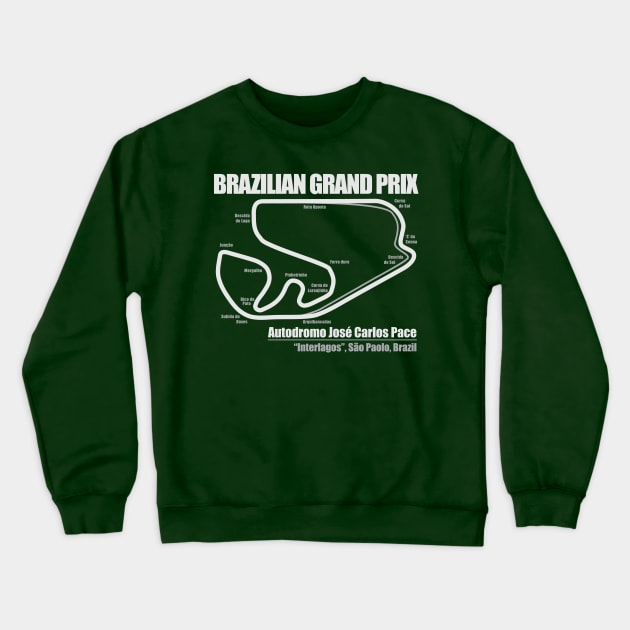 Brazilian Grand Prix DS Crewneck Sweatshirt by Chicanery